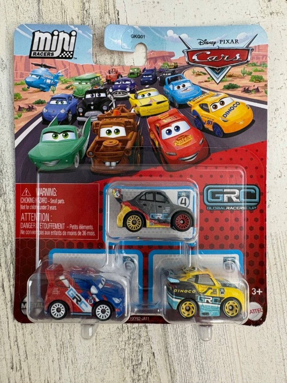 Disney Pixar Cars Mini Racers GRC Raoul Caroul Max Schnell Cruz 2024 3 Pack NEW
